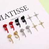 Vintage Rose Flower Alloy Pendant DIY Jewelry Accessories