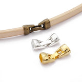3 Sets Tibetan Silver Licorice End Snap Clasps for Leather Cord Bracelet