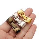 3 Sets Tibetan Silver Licorice End Snap Clasps for Leather Cord Bracelet