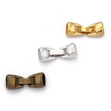 3 Sets Tibetan Silver Licorice End Snap Clasps for Leather Cord Bracelet