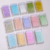3mm Macaron Frosted Glass Rice Beads DIY Jewelry Material