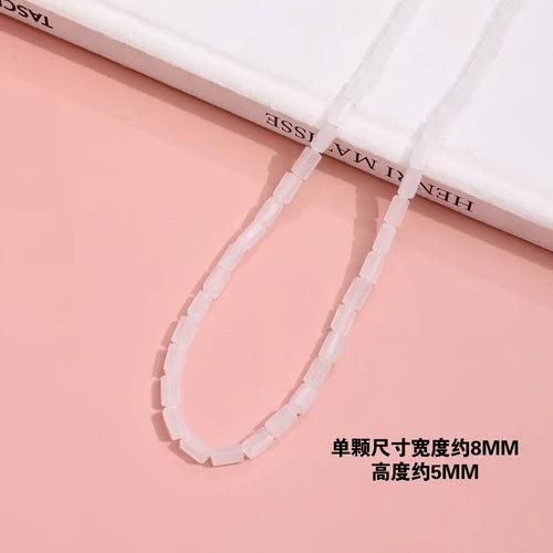 Glass Crystal Transparent Beaded Loose Beads DIY Jewelry Necklace