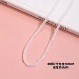 Glass Crystal Transparent Beaded Loose Beads DIY Jewelry Necklace