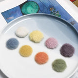Autumn/Winter Mink Plush Bag Buckle DIY Jewelry Earrings Material