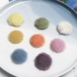 Autumn/Winter Mink Plush Bag Buckle DIY Jewelry Earrings Material