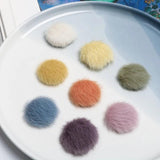 Autumn/Winter Mink Plush Bag Buckle DIY Jewelry Earrings Material
