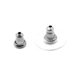 100pcs Stainless Steel Earrings Base Silver Settinngs Earring Accessories