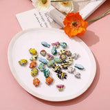 Hand Painted Goldfish Butterfly Ceramic Beads DIY Jewelry Bracelet Necklace