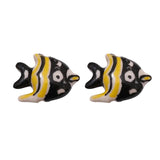 Hand Painted Goldfish Butterfly Ceramic Beads DIY Jewelry Bracelet Necklace