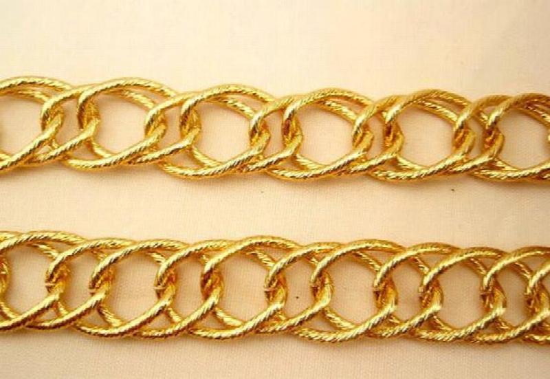 2/1 Meters Rose Twisted Aluminum Chain Necklace Bulk For Jewelry DIY