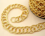 2/1 Meters Rose Twisted Aluminum Chain Necklace Bulk For Jewelry DIY