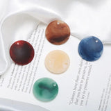 Morandi Hollow Marble Pattern Square Disc Frosted Acrylic DIY Jewelry Earrings