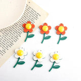 Japanese Leaf Flower Stitching Small Flower Acrylic Resin Accessories DIY