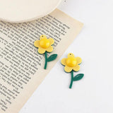 Japanese Leaf Flower Stitching Small Flower Acrylic Resin Accessories DIY
