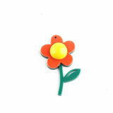 Japanese Leaf Flower Stitching Small Flower Acrylic Resin Accessories DIY