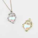 Heart Zircon Charm Pendant for DIY Necklace Making
