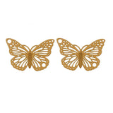 Matte Hollow Butterfly Pendant DIY Jewelry Accessory