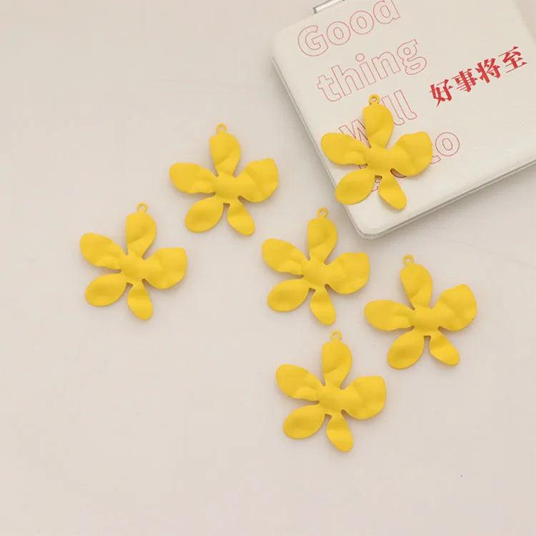 10pcs Flower Pendants Alloy Pendant Charms for DIY Jewelry Making