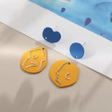 Matisse Abstract Geometry Alloy Earpin Pendant DIY Accessory