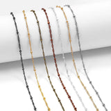 1.8mm Flat O Chain Beads Chain Hairpin Necklace Jewelry Chain