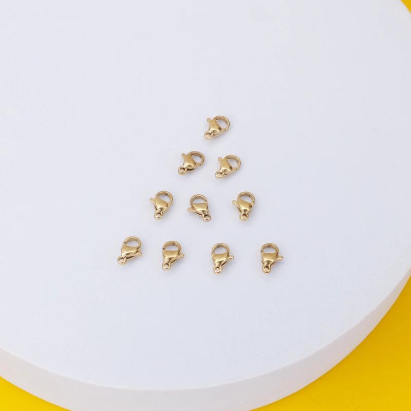 DIY Stainless Steel Bracelet Buckle Set - 10 Pieces