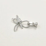14K Bowknot Zircon Bracelet Buckle DIY Jewelry Accessory