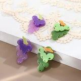 Acrylic Grape Pendant Patch DIY Earring Stud Material 4pcs