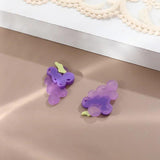 Acrylic Grape Pendant Patch DIY Earring Stud Material 4pcs