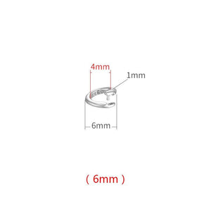 Silver Ring Button Jewelry Accessories Pendant Hanging Ring
