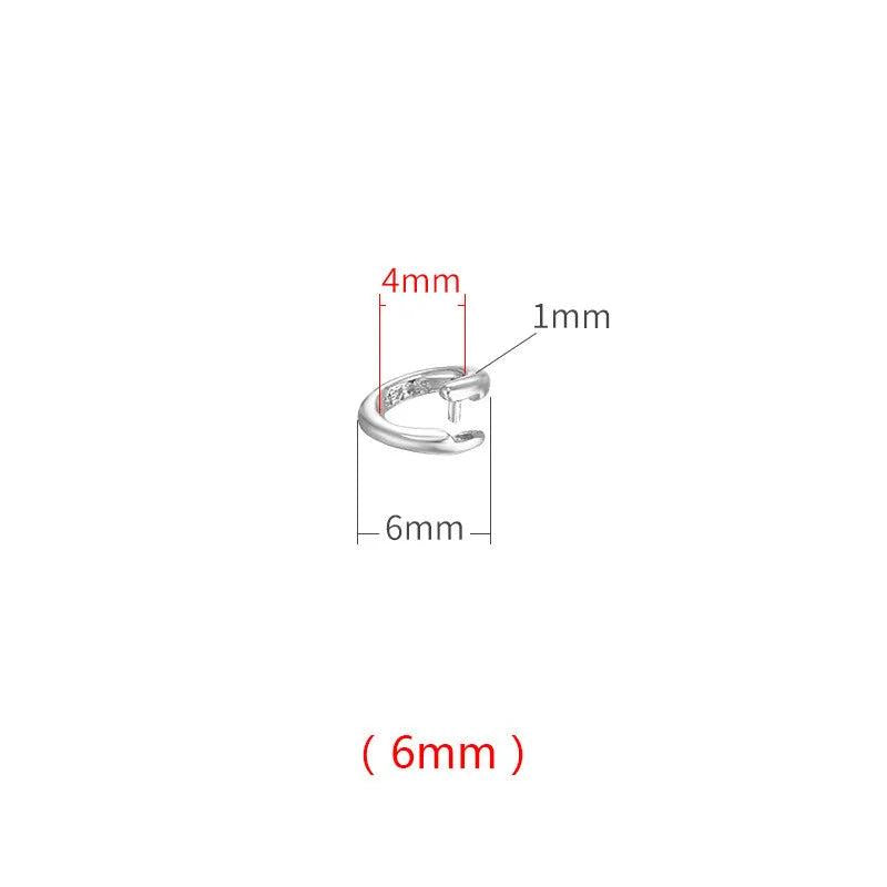 Silver Ring Button Jewelry Accessories Pendant Hanging Ring