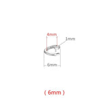 Silver Ring Button Jewelry Accessories Pendant Hanging Ring