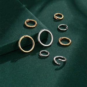 Silver Ring Button Jewelry Accessories Pendant Hanging Ring