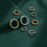Silver Ring Button Jewelry Accessories Pendant Hanging Ring