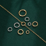 Silver Ring Button Jewelry Accessories Pendant Hanging Ring