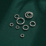 Silver Ring Button Jewelry Accessories Pendant Hanging Ring