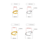 Silver Ring Button Jewelry Accessories Pendant Hanging Ring