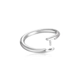 Silver Ring Button Jewelry Accessories Pendant Hanging Ring