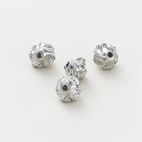 10Pcs/Lot Patterned Brass Spacer Beads for Jewelry Making