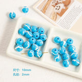 10mm Hand-Drawn Planet Acrylic Beads for DIY Necklace Bracelet