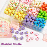10mm Japanese Candy Dot Acrylic Beads DIY Necklace Bracelet Material