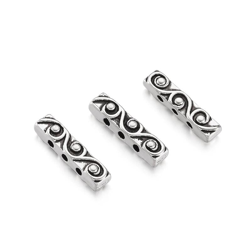 20pcs Tibetan Style Bar Spacers for Women Necklace Bracelet Making