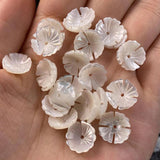 5Pcs Natural Shell Beads Flower-shaped Loose Shell Jewelry DIY