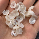 5Pcs Natural Shell Beads Flower-shaped Loose Shell Jewelry DIY