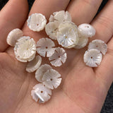 5Pcs Natural Shell Beads Flower-shaped Loose Shell Jewelry DIY