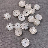 5Pcs Natural Shell Beads Flower-shaped Loose Shell Jewelry DIY