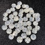 5Pcs Natural Shell Beads Flower-shaped Loose Shell Jewelry DIY