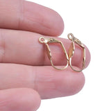 20pcs Earring Findings Ear Clasps Hooks DIY Jewelry Iron Hook Ear Wire