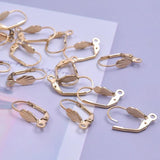 20pcs Earring Findings Ear Clasps Hooks DIY Jewelry Iron Hook Ear Wire