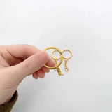 40PCS Keychain Making Supplies 5.5CM Jump Ring Metal Blank Keyring