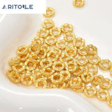 Copper Plated 14k Lace Spacer Bead DIY Jewelry Accessory